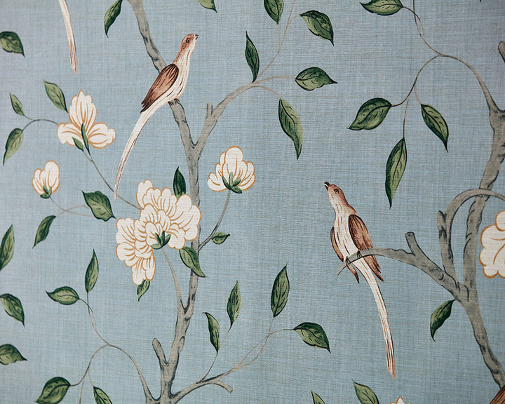 Zoffany Eleonora Print Wallpaper on a wall