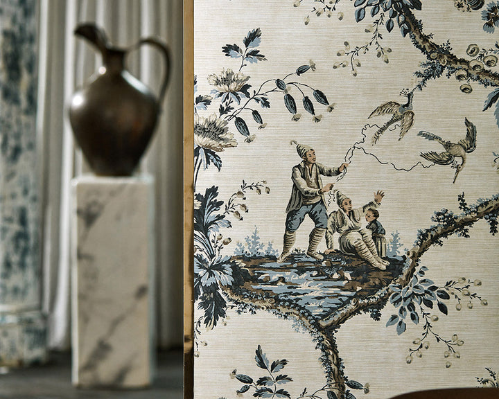 Zoffany Emperor's Musician Wallpaper on a wall