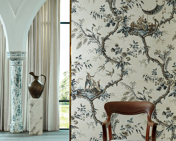 Zoffany Emperor's Musician Wallpaper in a home