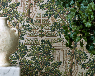 Zoffany Italian Garden Wallpaper in a home