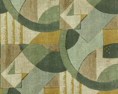 Zoffany Abstract 1928 Antique Olivine 312887 Wallpaper