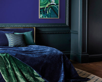 Zoffany Lazuli Paint on walls in bedroom