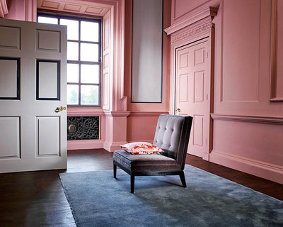 Zoffany Tuscan Pink on hallway walls
