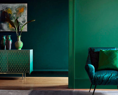 Zoffany Poison paint colour on walls