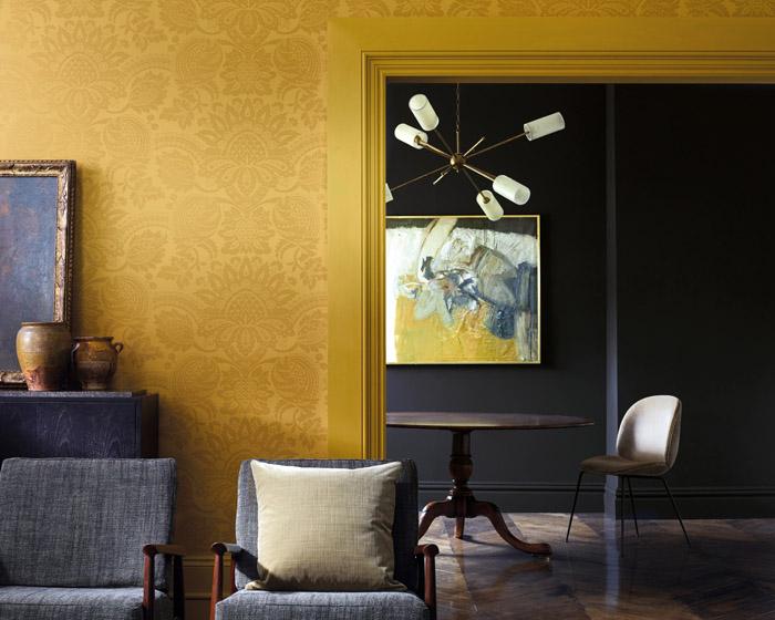 Zoffany Pomegranate Olivine 312693 Wallpaper