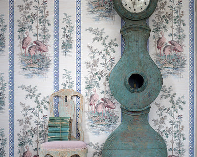 Zoffany Storks & Thrushes Wallpaper in a room