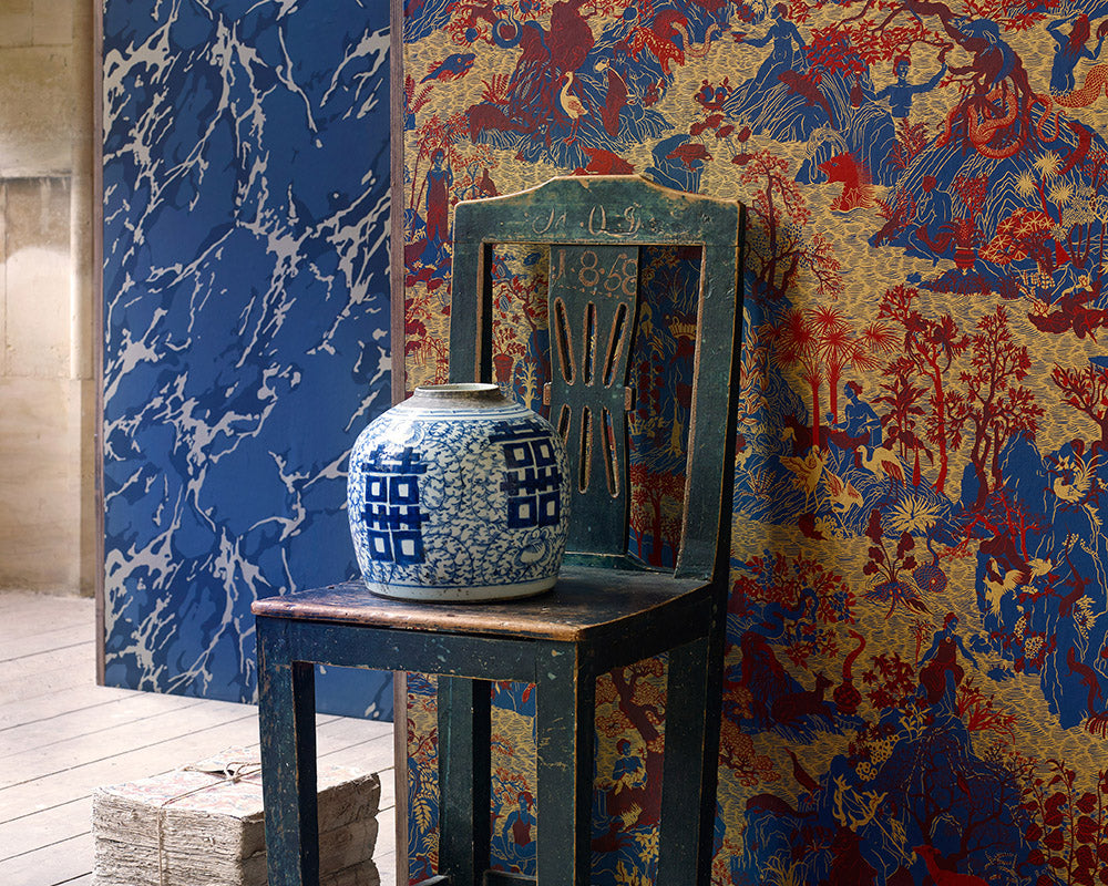 Zoffany Avalonis Wallpaper in a display