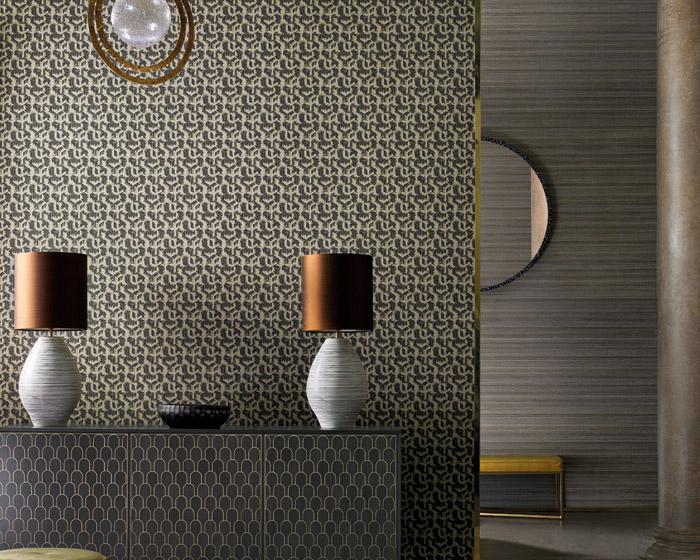 Zoffany Tumbling Blocks Faded Anthracite 312893 Wallpaper