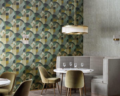 Zoffany Abstract 1928 Antique Copper 312888 Wallpaper