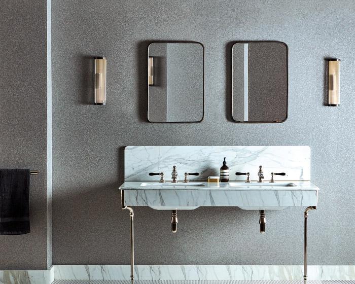 Zoffany Mosaic Pale Silver 312926 Wallpaper