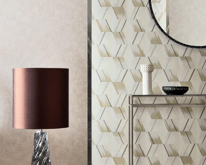 Zoffany Rhombi Paris Grey 312896 Wallpaper
