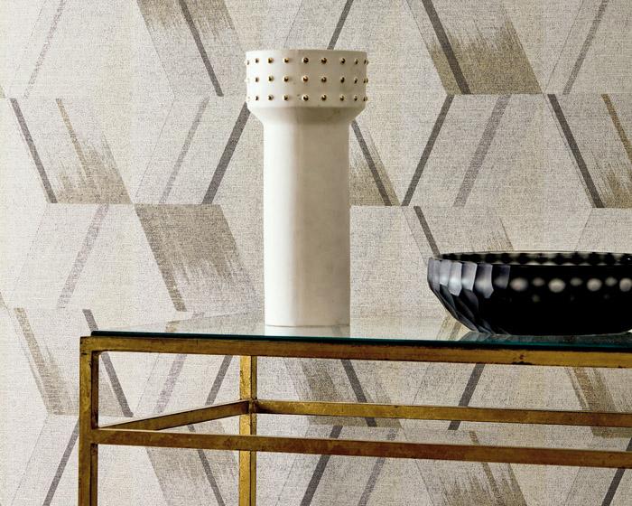 Zoffany Rhombi Paris Grey 312896 Wallpaper