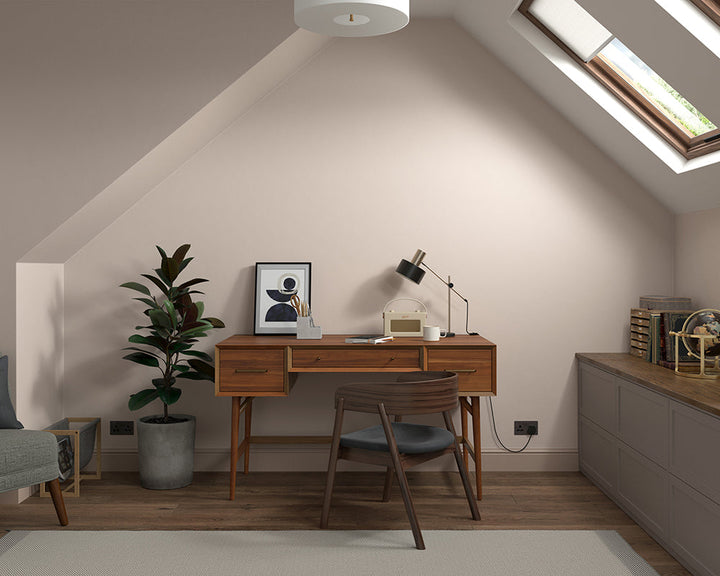 Dulux Heritage Biscuit Beige Paint in Home Office