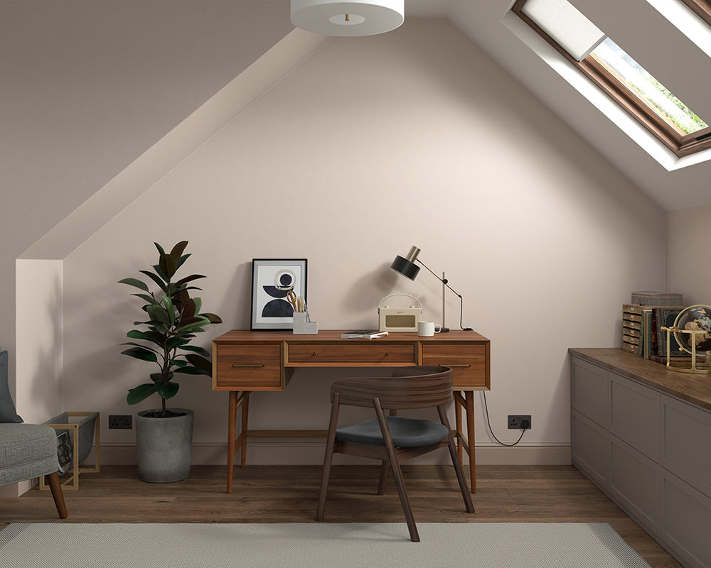 Dulux Heritage Biscuit Beige Paint in Home Office
