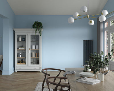 Dulux Heritage Blue Ribbon Paint in Dining Room