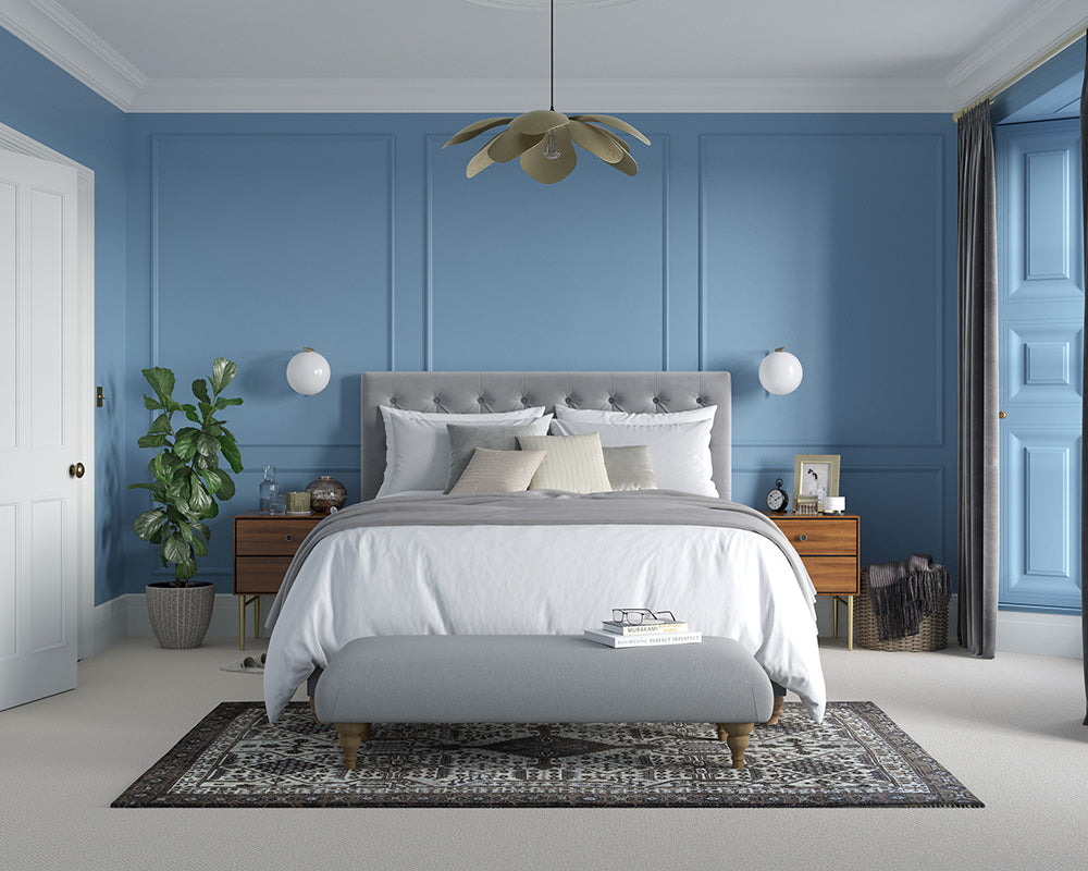 Dulux Heritage Boathouse Blue Bedroom