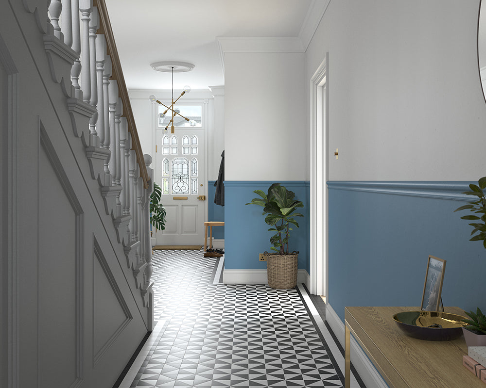 Dulux Heritage Boathouse Blue Paint in Hallway