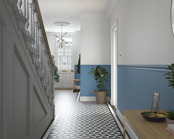 Dulux Heritage Boathouse Blue Paint in Hallway