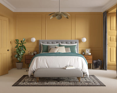 Dulux Heritage Brushed Gold Bedroom