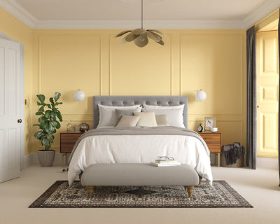 Dulux Heritage Butter Cup Bedroom