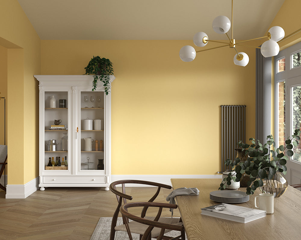 Dulux Heritage Butter Cup Paint in Dining Room