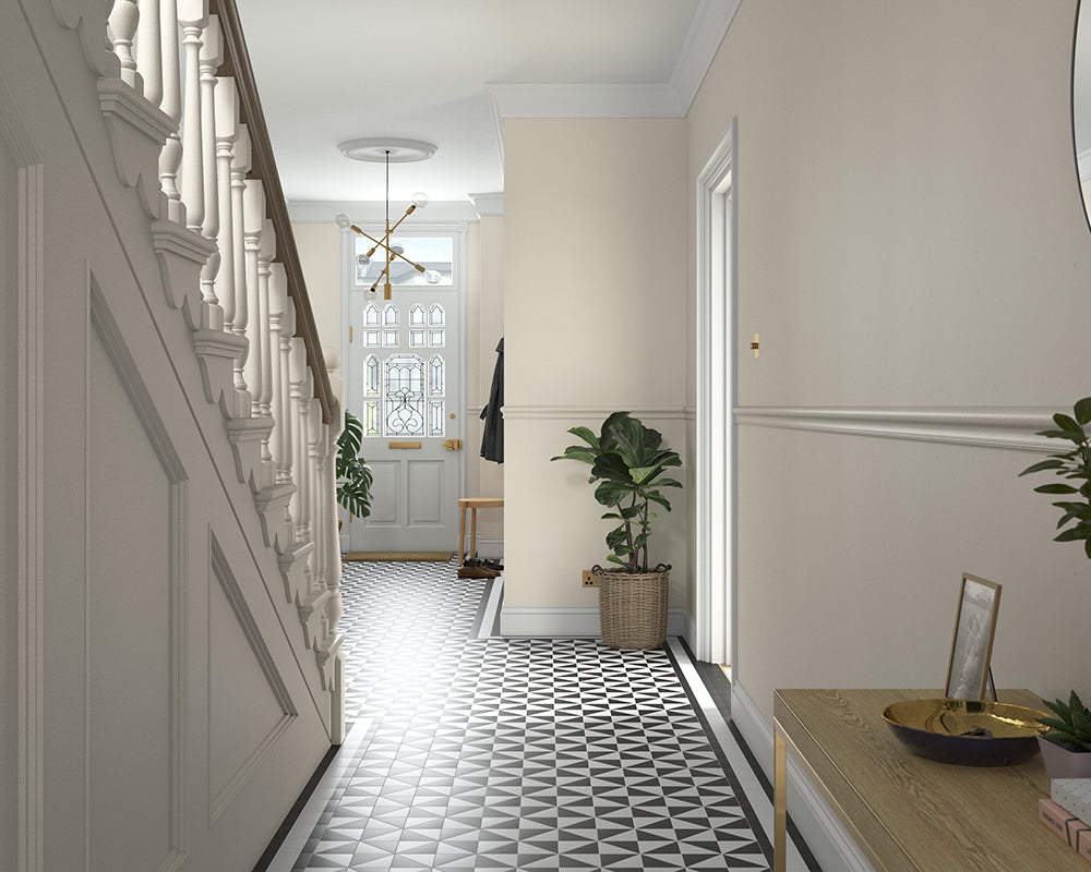 Dulux Heritage Candle Cream Paint in Hallway