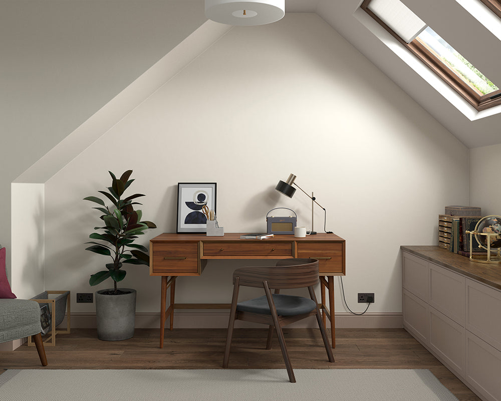 Dulux Heritage Candle Cream Paint in Home Office