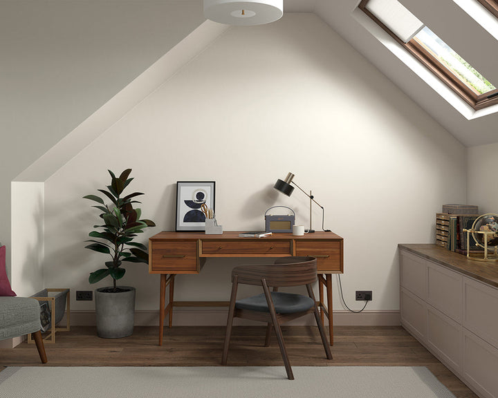 Dulux Heritage Candle Cream Paint in Home Office