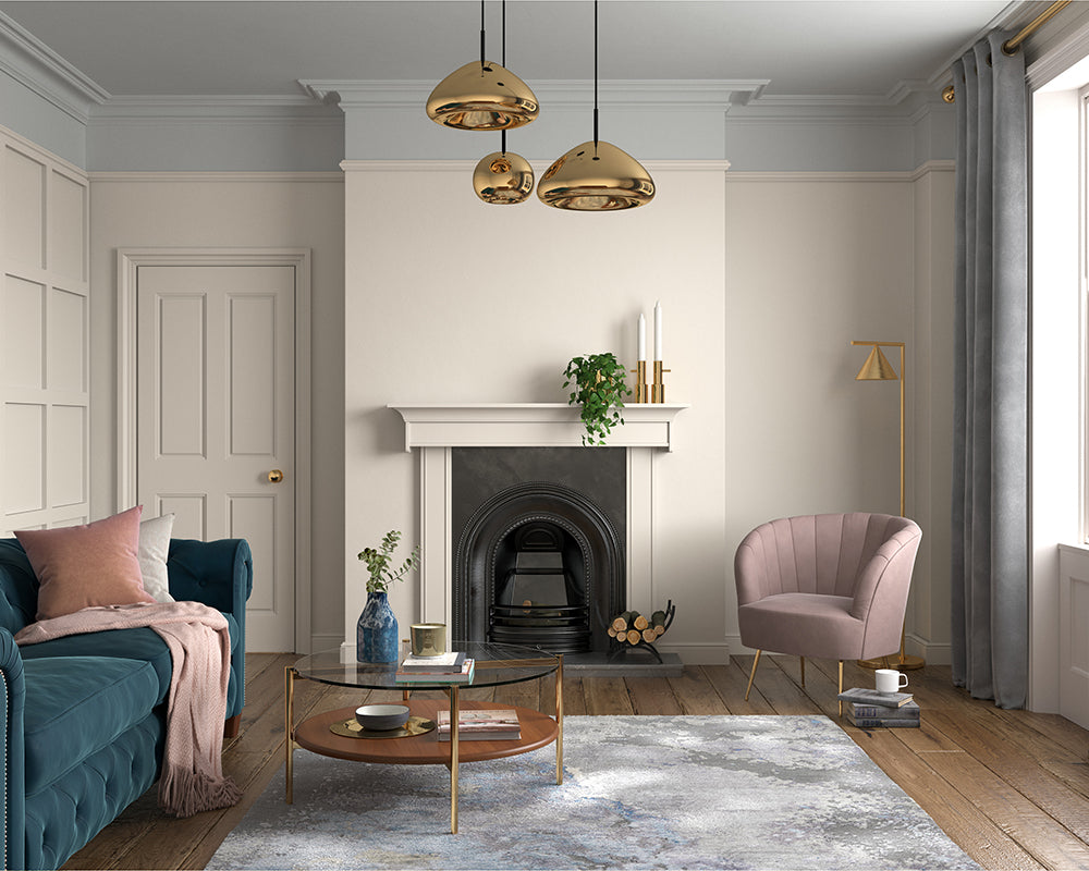 Dulux Heritage Candle Cream Paint in Living Room