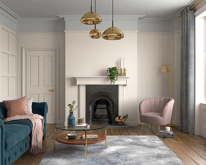 Dulux Heritage Candle Cream Paint in Living Room
