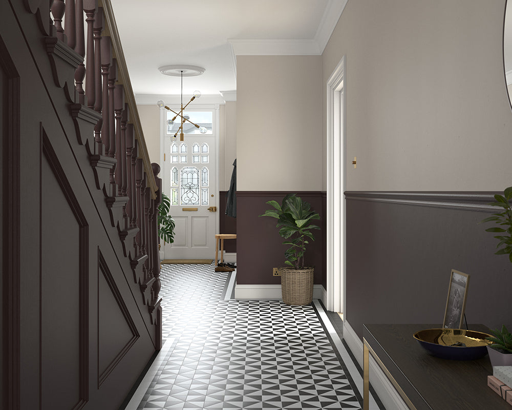 Dulux Heritage Cherry Truffle Paint in Hallway