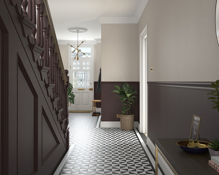 Dulux Heritage Cherry Truffle Paint in Hallway