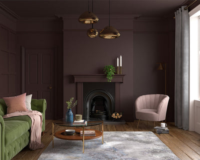Dulux Heritage Cherry Truffle Paint in Living Room