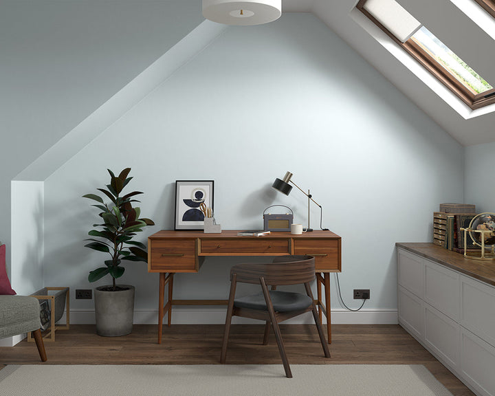 Dulux Heritage Clear Skies Paint in Home Office
