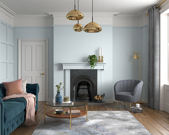 Dulux Heritage Clear Skies Paint in Living Room