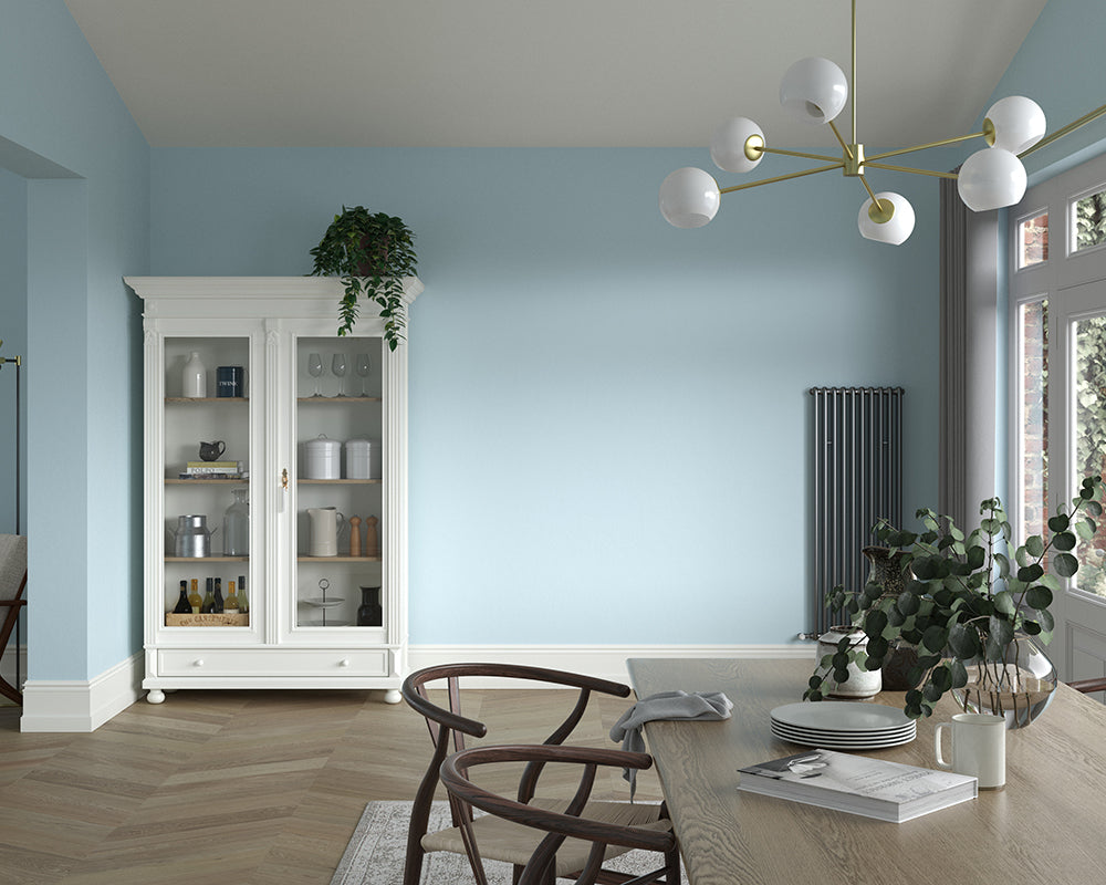 Dulux Heritage Copenhagen Blue Paint in Dining Room