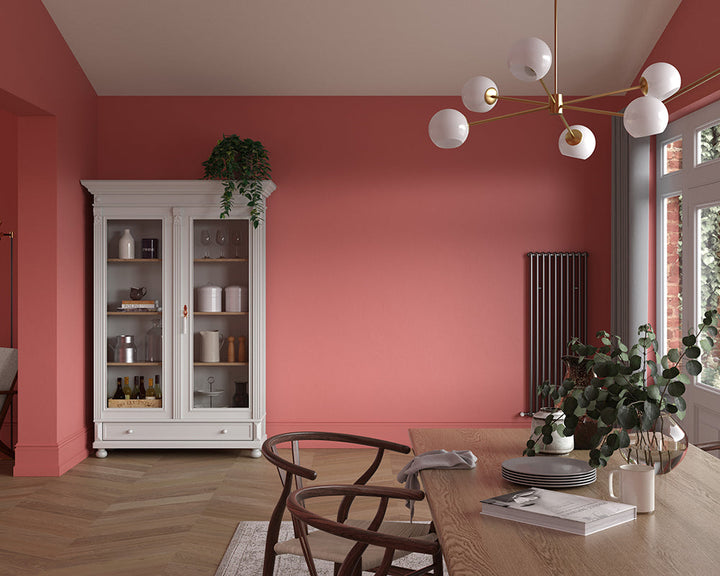 Dulux Heritage Coral Pink Paint in Dining Room