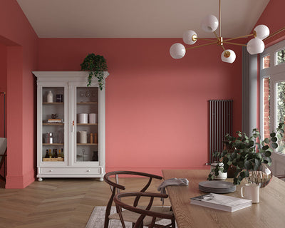 Dulux Heritage Coral Pink Paint in Dining Room