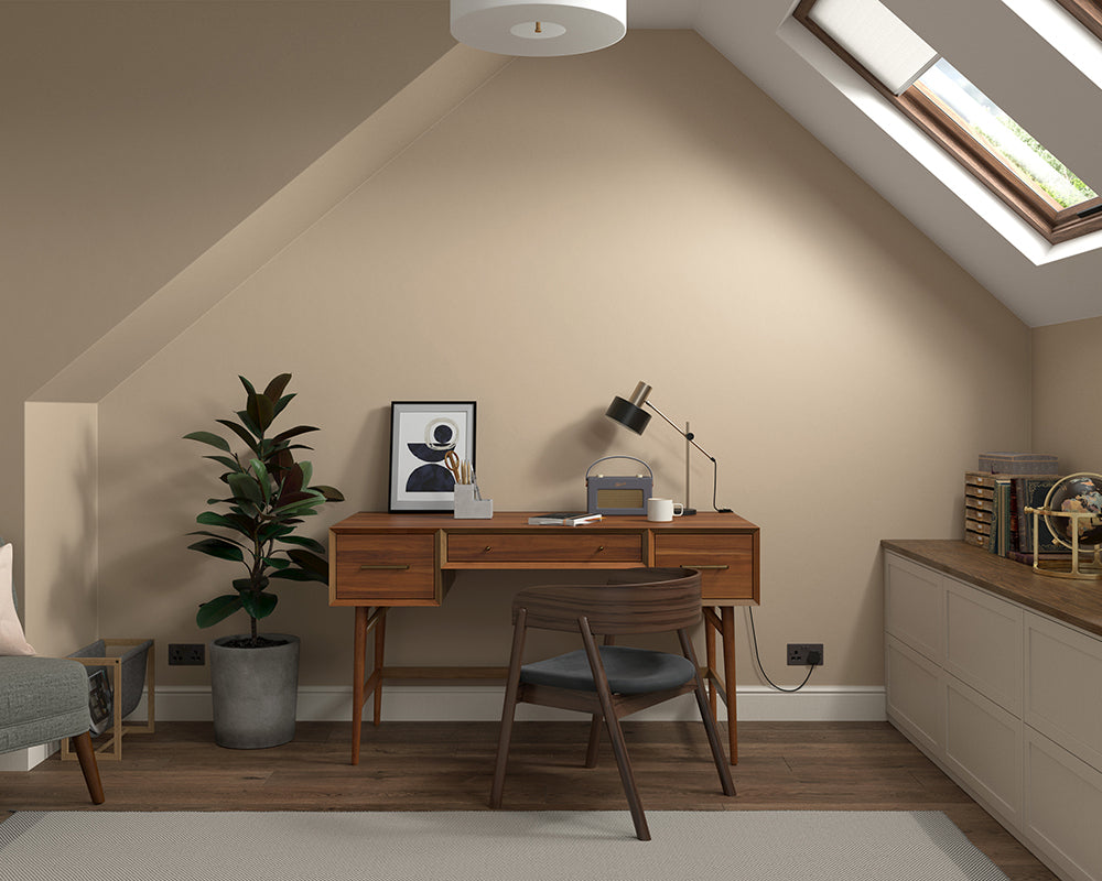 Dulux Heritage Dark Stone Paint in Home Office