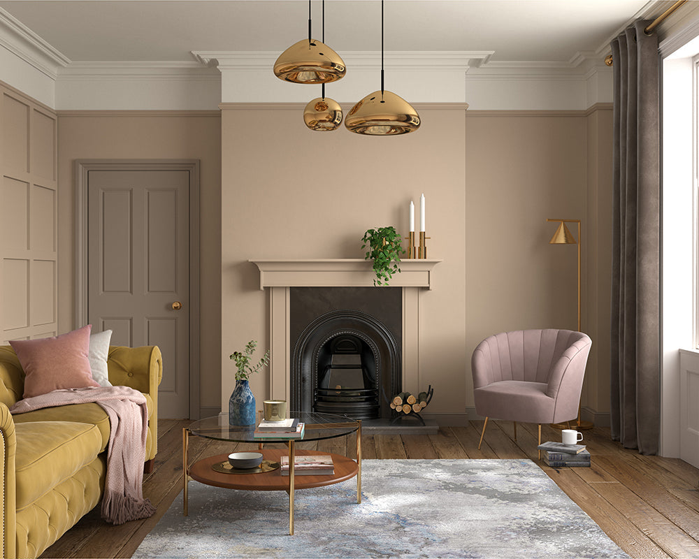 Dulux Heritage Dark Stone Paint in Living Room
