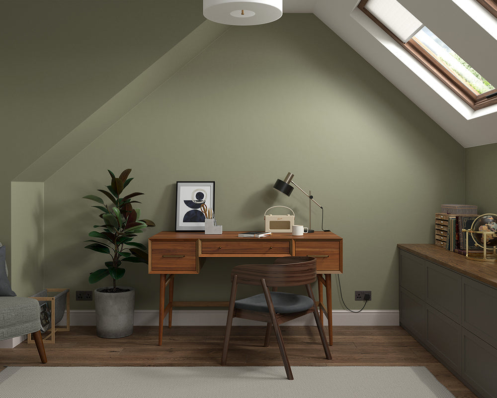 Dulux Heritage DH Drab Paint in Home Office