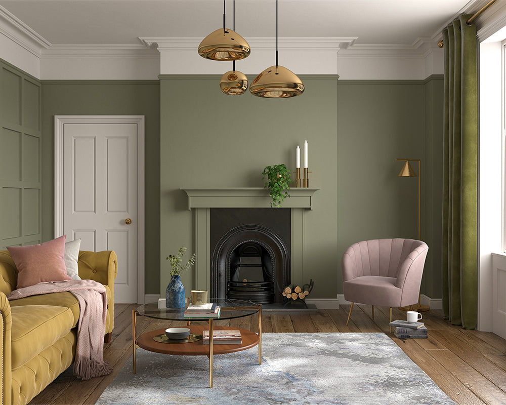 Dulux Heritage DH Drab Paint in Living Room