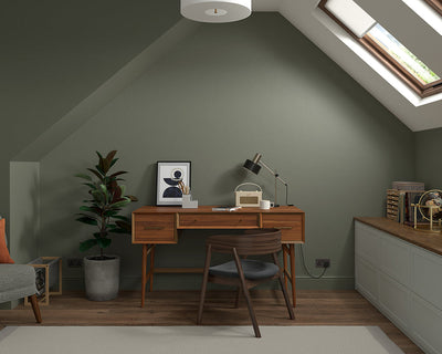 Dulux Heritage DH Slate Paint in Home Office