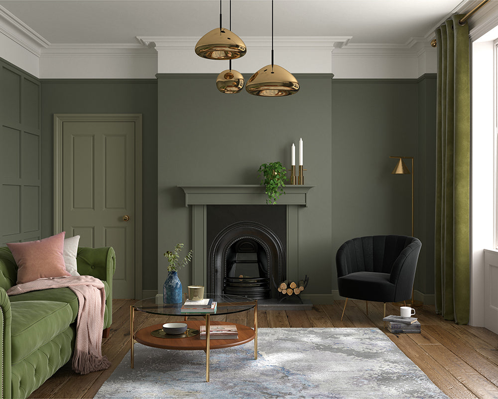 Dulux Heritage DH Slate Paint in Living Room