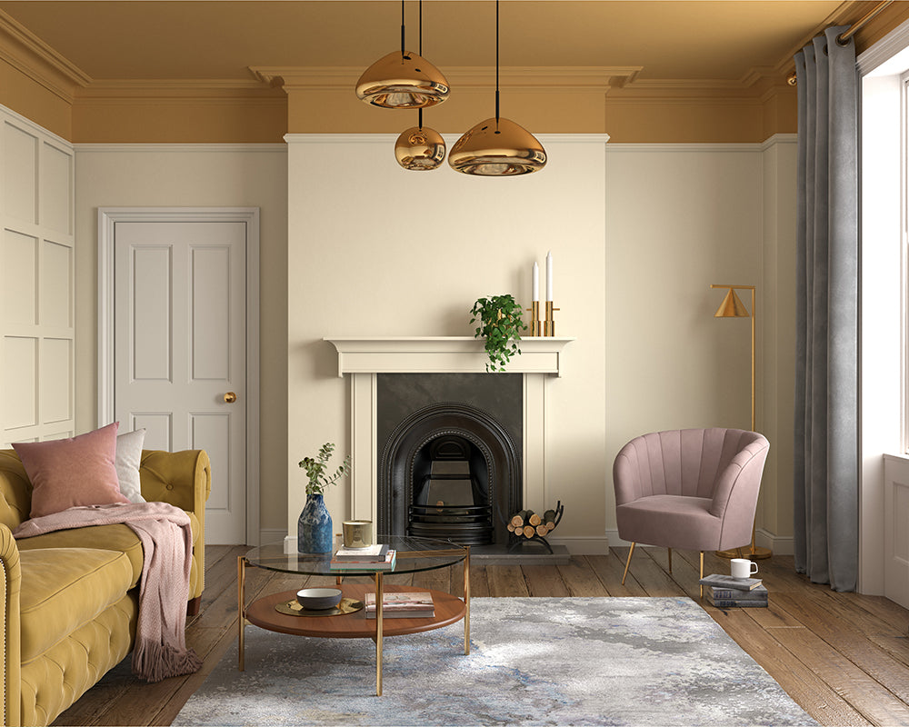 Dulux Heritage DH White Paint in Living Room