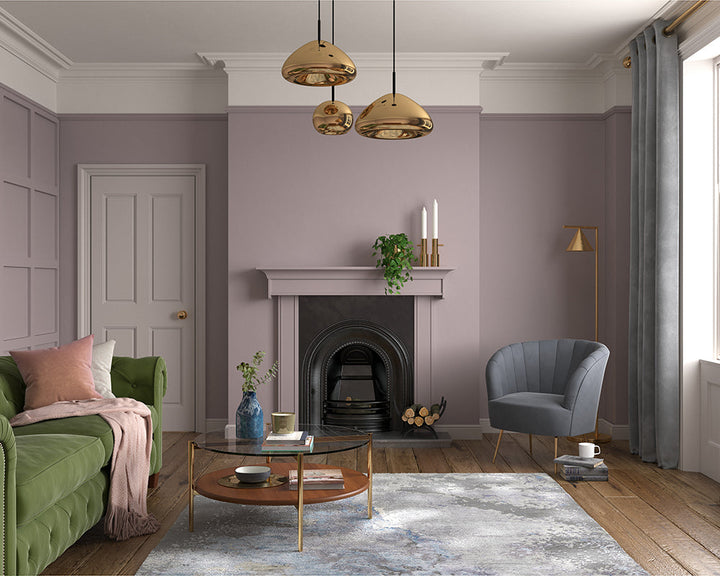 Dulux Heritage Dusted Heather Paint in Living Room