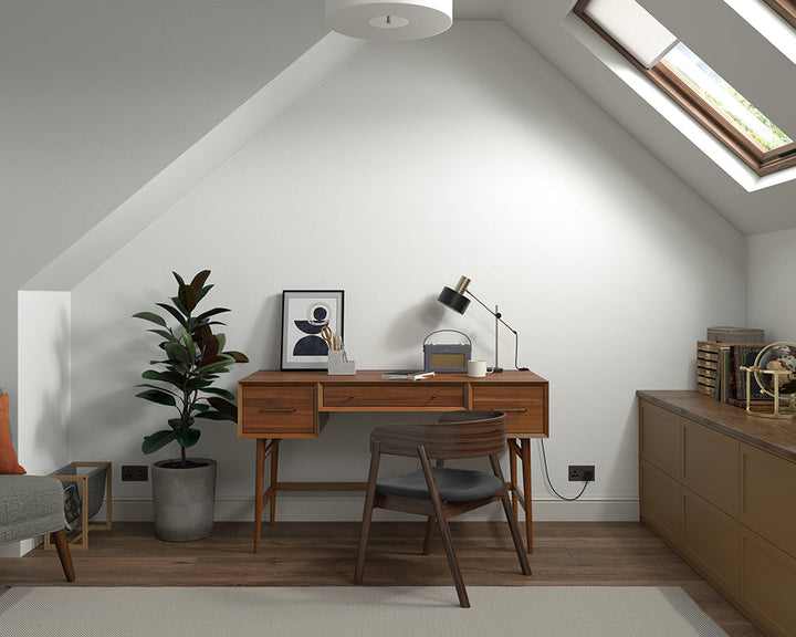 Dulux Heritage Edelweiss White Paint in Home Office