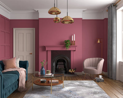 Dulux Heritage Fitzrovia Red Paint in Living Room