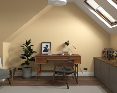 Dulux Heritage Golden Ivory Paint in Home Office