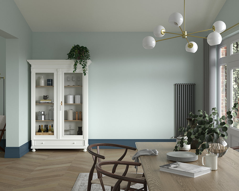 Dulux Heritage Green Oxide Paint in Dining Room